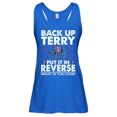 Back Up Terry Put It In Reverse Firework Funny 4th Of July Ladies Essential Flowy Tank