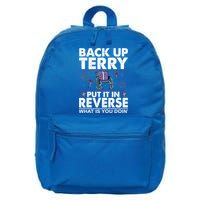 Back Up Terry Put It In Reverse Firework Funny 4th Of July 16 in Basic Backpack