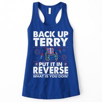Back Up Terry Put It In Reverse Firework Funny 4th Of July Womens Tank Top