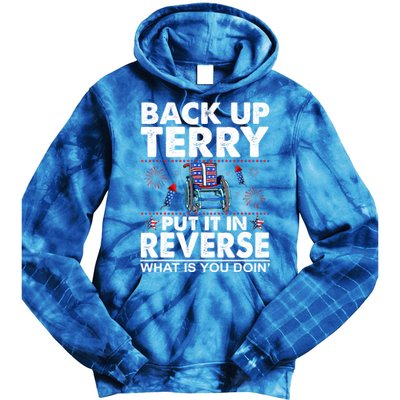 Back Up Terry Put It In Reverse Firework Funny 4th Of July Tie Dye Hoodie