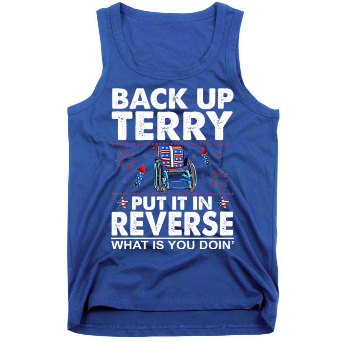 Back Up Terry Put It In Reverse Firework Funny 4th Of July Tank Top