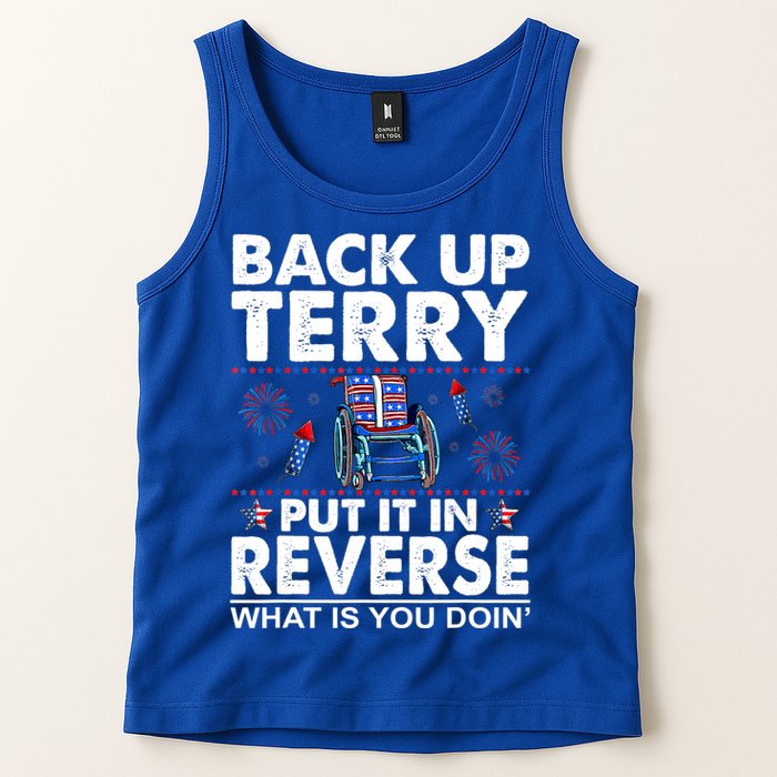 Back Up Terry Put It In Reverse Firework Funny 4th Of July Tank Top