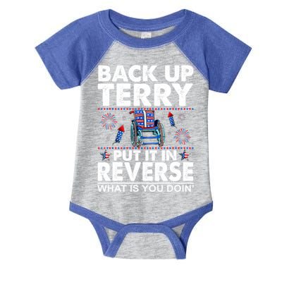 Back Up Terry Put It In Reverse Firework Funny 4th Of July Infant Baby Jersey Bodysuit