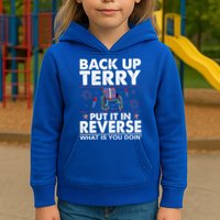 Back Up Terry Put It In Reverse Firework Funny 4th Of July Kids Hoodie