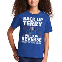 Back Up Terry Put It In Reverse Firework Funny 4th Of July Kids T-Shirt