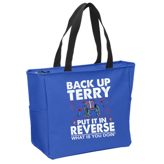 Back Up Terry Put It In Reverse Firework Funny 4th Of July Zip Tote Bag