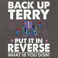 Back Up Terry Put It In Reverse Firework Funny 4th Of July Cotton Canvas Backpack