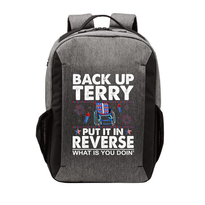 Back Up Terry Put It In Reverse Firework Funny 4th Of July Vector Backpack