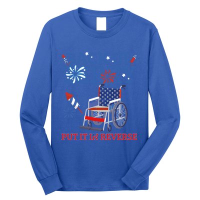 Back Up Terry Put It In Reverse 4th Of July Firework Us Flag Funny Gift Long Sleeve Shirt