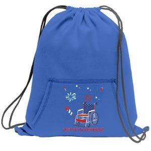 Back Up Terry Put It In Reverse 4th Of July Firework Us Flag Funny Gift Sweatshirt Cinch Pack Bag