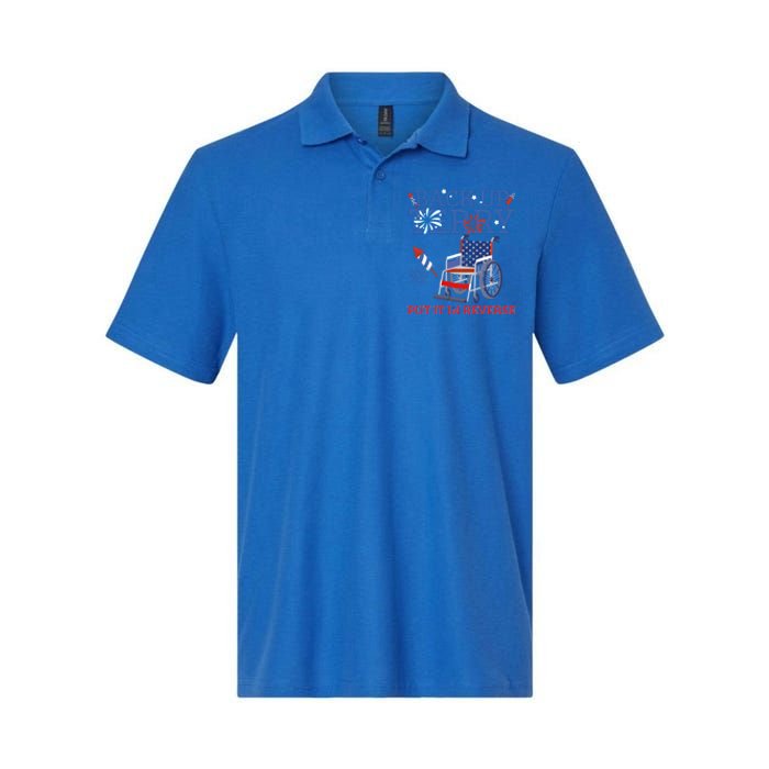 Back Up Terry Put It In Reverse 4th Of July Firework Us Flag Funny Gift Softstyle Adult Sport Polo