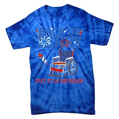 Back Up Terry Put It In Reverse 4th Of July Firework Us Flag Funny Gift Tie-Dye T-Shirt