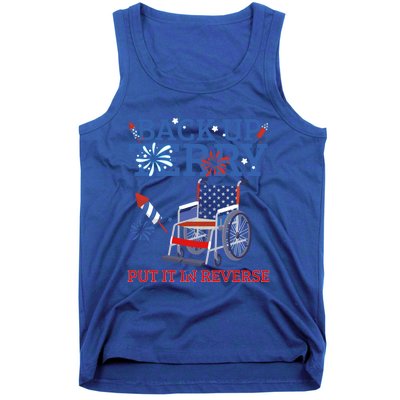 Back Up Terry Put It In Reverse 4th Of July Firework Us Flag Funny Gift Tank Top