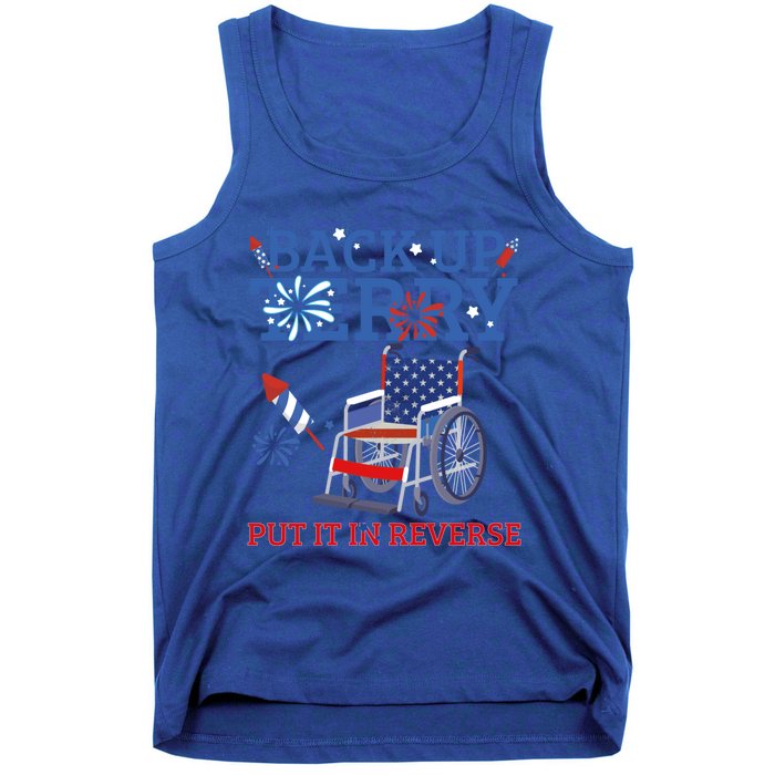 Back Up Terry Put It In Reverse 4th Of July Firework Us Flag Funny Gift Tank Top