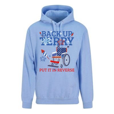 Back Up Terry Put It In Reverse 4th Of July Firework Us Flag Funny Gift Unisex Surf Hoodie