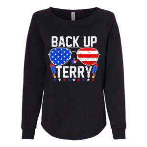 Back Up Terry Funny 4th Of July Us Flag Patriotic Womens California Wash Sweatshirt