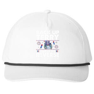 Back Up Terry Put It In Reverse Firework Funny 4th Of July Great Gift Snapback Five-Panel Rope Hat