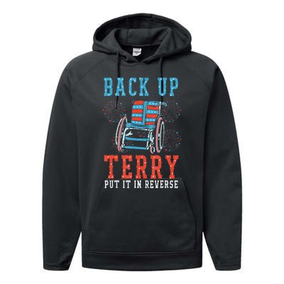 Back Up Terry Put It In Reverse Firework 4th Of July Performance Fleece Hoodie