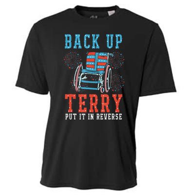 Back Up Terry Put It In Reverse Firework 4th Of July Cooling Performance Crew T-Shirt