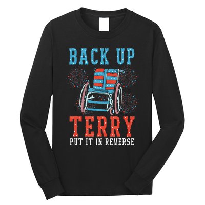 Back Up Terry Put It In Reverse Firework 4th Of July Long Sleeve Shirt