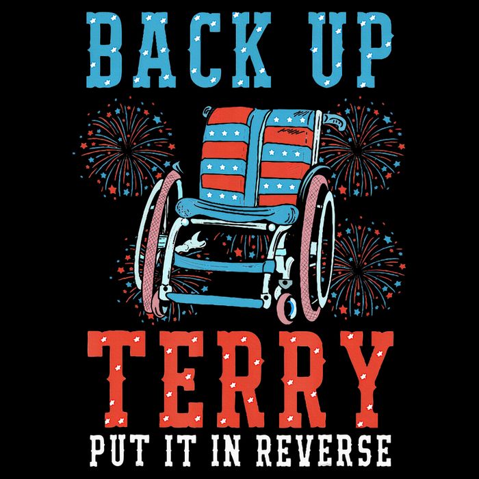 Back Up Terry Put It In Reverse Firework 4th Of July Drawstring Bag