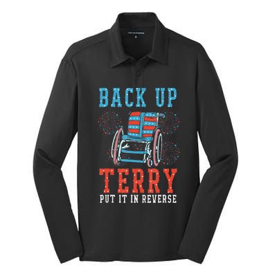 Back Up Terry Put It In Reverse Firework 4th Of July Silk Touch Performance Long Sleeve Polo