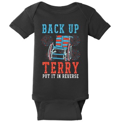 Back Up Terry Put It In Reverse Firework 4th Of July Baby Bodysuit