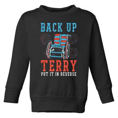 Back Up Terry Put It In Reverse Firework 4th Of July Toddler Sweatshirt