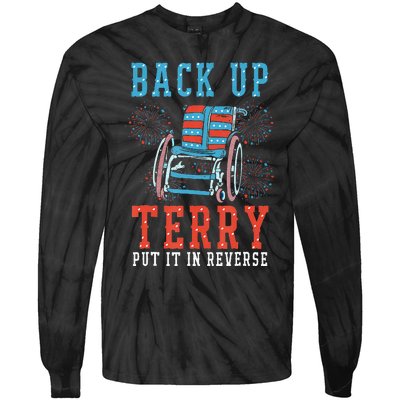 Back Up Terry Put It In Reverse Firework 4th Of July Tie-Dye Long Sleeve Shirt