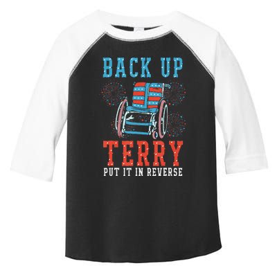 Back Up Terry Put It In Reverse Firework 4th Of July Toddler Fine Jersey T-Shirt