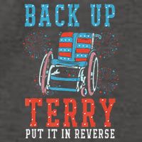 Back Up Terry Put It In Reverse Firework 4th Of July Vector Backpack