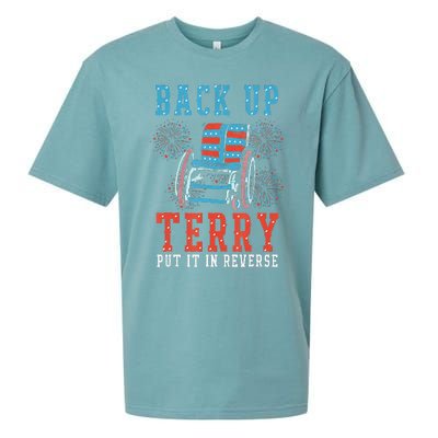 Back Up Terry Put It In Reverse Firework 4th Of July Sueded Cloud Jersey T-Shirt