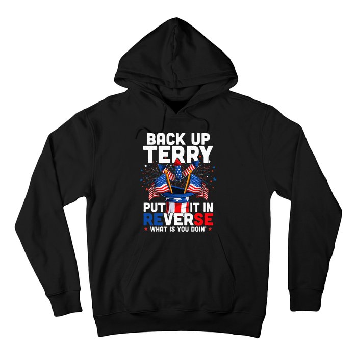 Back Up Terry Put It In Reverse Funny July 4th Firework Hoodie