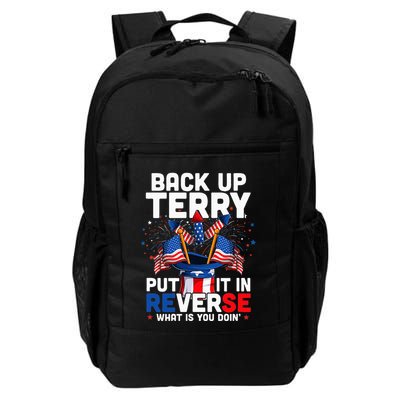 Back Up Terry Put It In Reverse Funny July 4th Firework Daily Commute Backpack