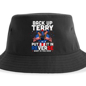 Back Up Terry Put It In Reverse Funny July 4th Firework Sustainable Bucket Hat