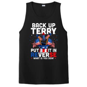 Back Up Terry Put It In Reverse Funny July 4th Firework PosiCharge Competitor Tank