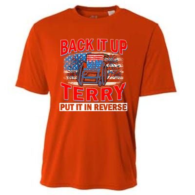 Back Up Terry Put It In Reverse Firework Funny 4th Of July Gift Cooling Performance Crew T-Shirt