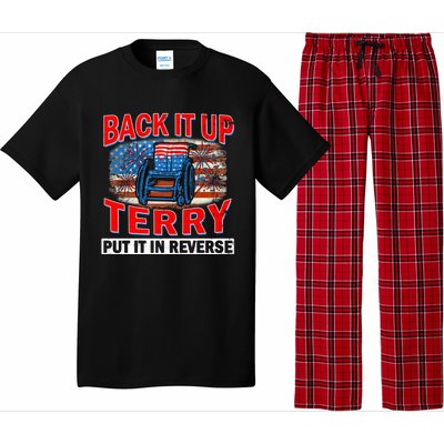 Back Up Terry Put It In Reverse Firework Funny 4th Of July Gift Pajama Set