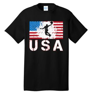 Basketball USA team American flag US Basketball Tall T-Shirt