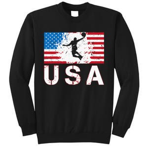 Basketball USA team American flag US Basketball Tall Sweatshirt