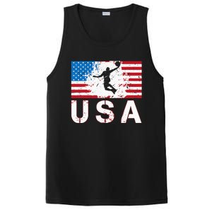 Basketball USA team American flag US Basketball PosiCharge Competitor Tank