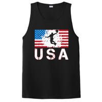 Basketball USA team American flag US Basketball PosiCharge Competitor Tank