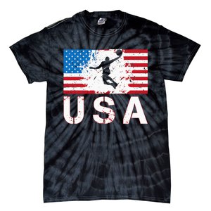 Basketball USA team American flag US Basketball Tie-Dye T-Shirt