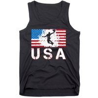 Basketball USA team American flag US Basketball Tank Top