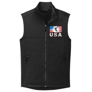 Basketball USA team American flag US Basketball Collective Smooth Fleece Vest