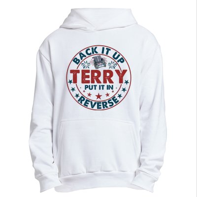 Back Up Terry Put It In Reverse Firework Vintage 4th Of July Urban Pullover Hoodie