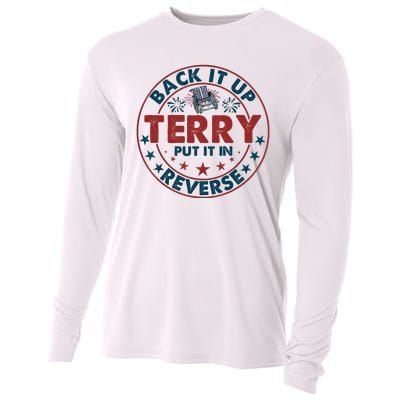 Back Up Terry Put It In Reverse Firework Vintage 4th Of July Cooling Performance Long Sleeve Crew