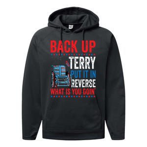 Back Up Terry Put It In Reverse Firework 4th Of July Performance Fleece Hoodie