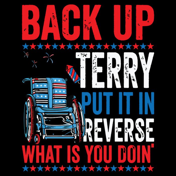Back Up Terry Put It In Reverse Firework 4th Of July Apron