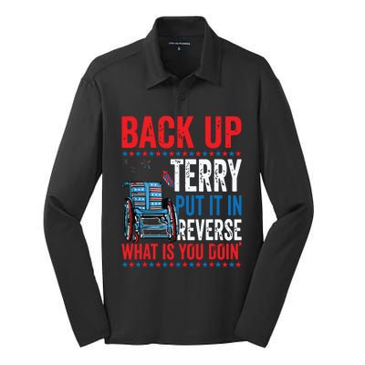 Back Up Terry Put It In Reverse Firework 4th Of July Silk Touch Performance Long Sleeve Polo